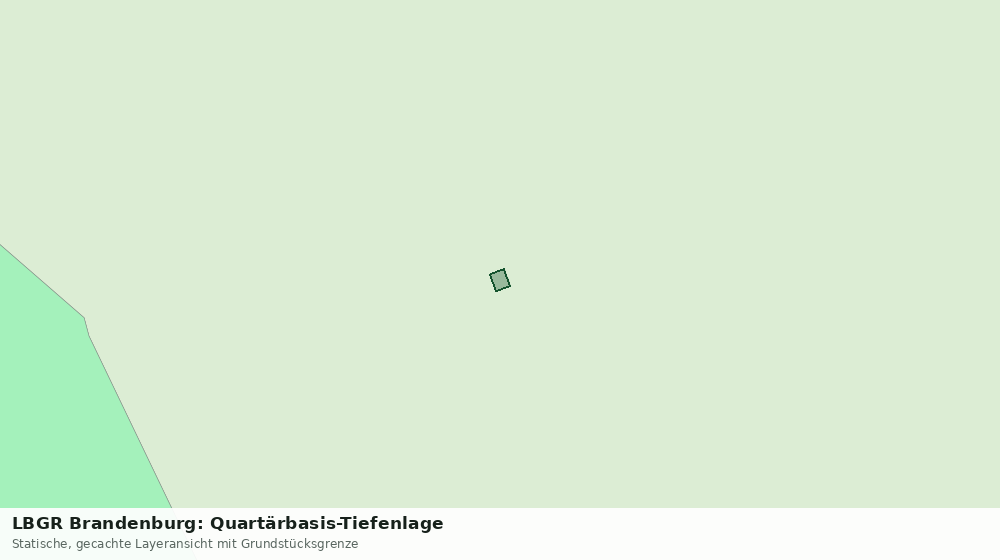 Statische Kartenansicht: LBGR Brandenburg: Quartärbasis-Tiefenlage