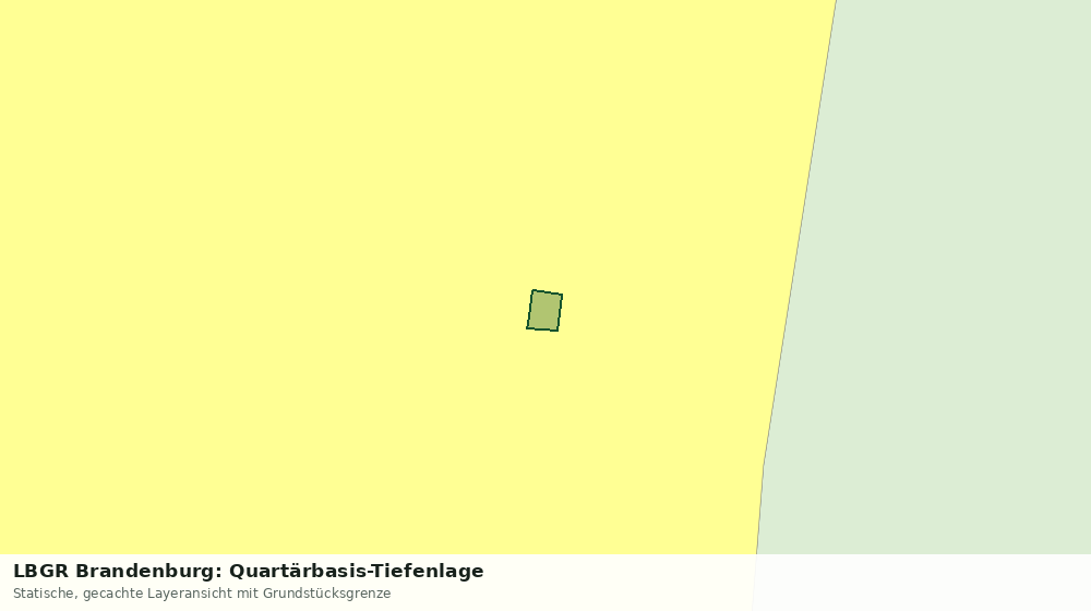 Statische Kartenansicht: LBGR Brandenburg: Quartärbasis-Tiefenlage