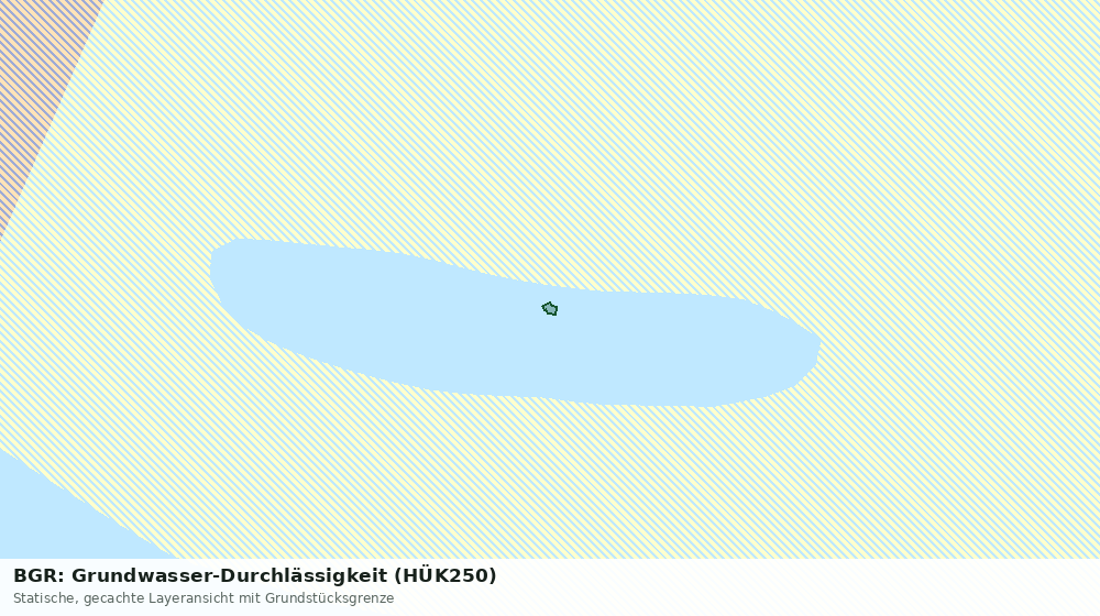 Statische Kartenansicht: BGR: Grundwasser-Durchlässigkeit (HÜK250)