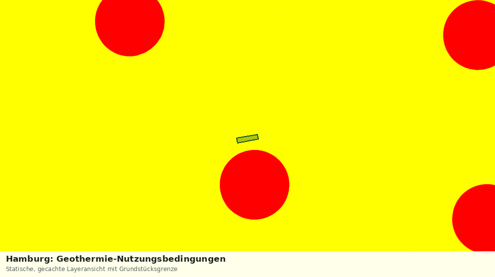 Statische Kartenansicht: Hamburg: Geothermie-Nutzungsbedingungen