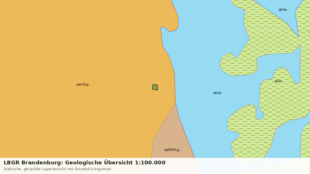 Statische Kartenansicht: LBGR Brandenburg: Geologische Übersicht 1:100.000