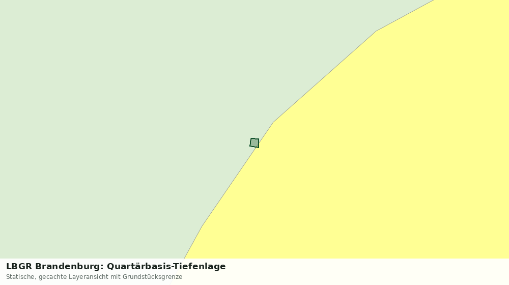 Statische Kartenansicht: LBGR Brandenburg: Quartärbasis-Tiefenlage