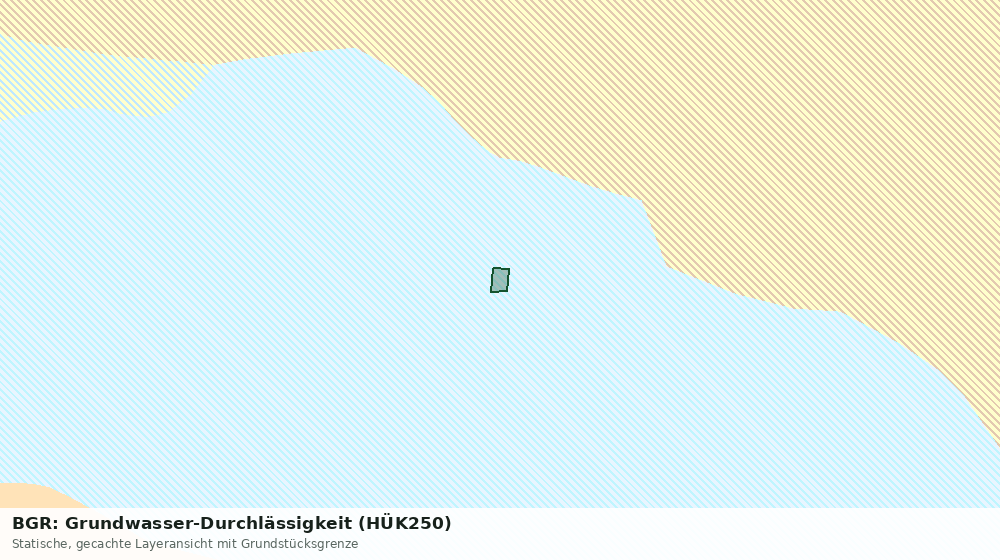 Statische Kartenansicht: BGR: Grundwasser-Durchlässigkeit (HÜK250)