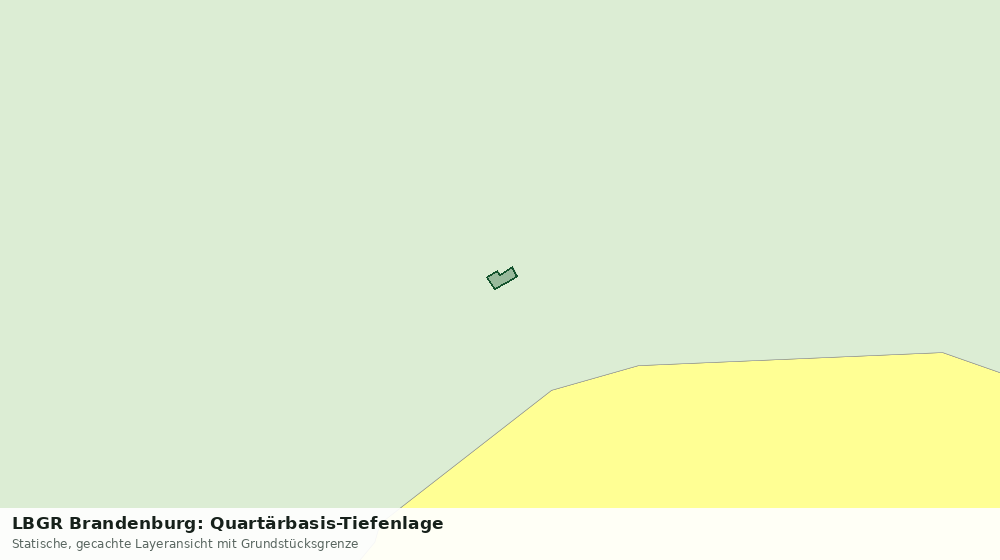 Statische Kartenansicht: LBGR Brandenburg: Quartärbasis-Tiefenlage