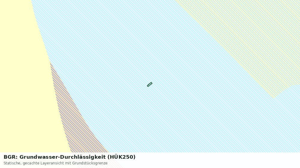 Statische Kartenansicht: BGR: Grundwasser-Durchlässigkeit (HÜK250)