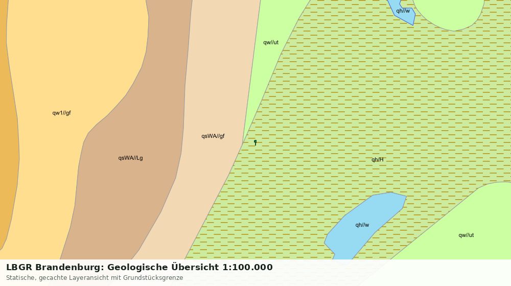 Statische Kartenansicht: LBGR Brandenburg: Geologische Übersicht 1:100.000