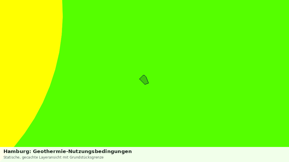 Statische Kartenansicht: Hamburg: Geothermie-Nutzungsbedingungen