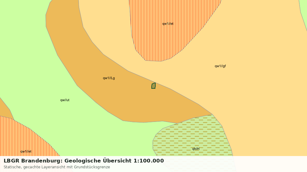 Statische Kartenansicht: LBGR Brandenburg: Geologische Übersicht 1:100.000