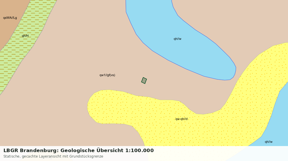 Statische Kartenansicht: LBGR Brandenburg: Geologische Übersicht 1:100.000