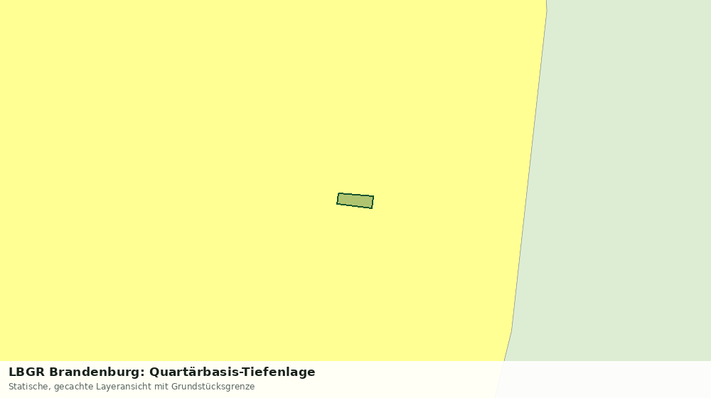 Statische Kartenansicht: LBGR Brandenburg: Quartärbasis-Tiefenlage