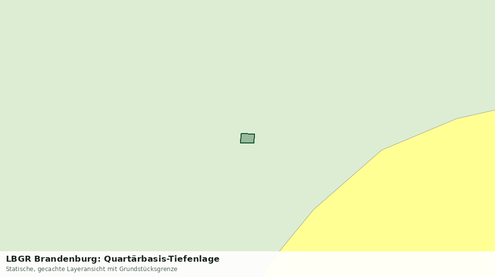 Statische Kartenansicht: LBGR Brandenburg: Quartärbasis-Tiefenlage