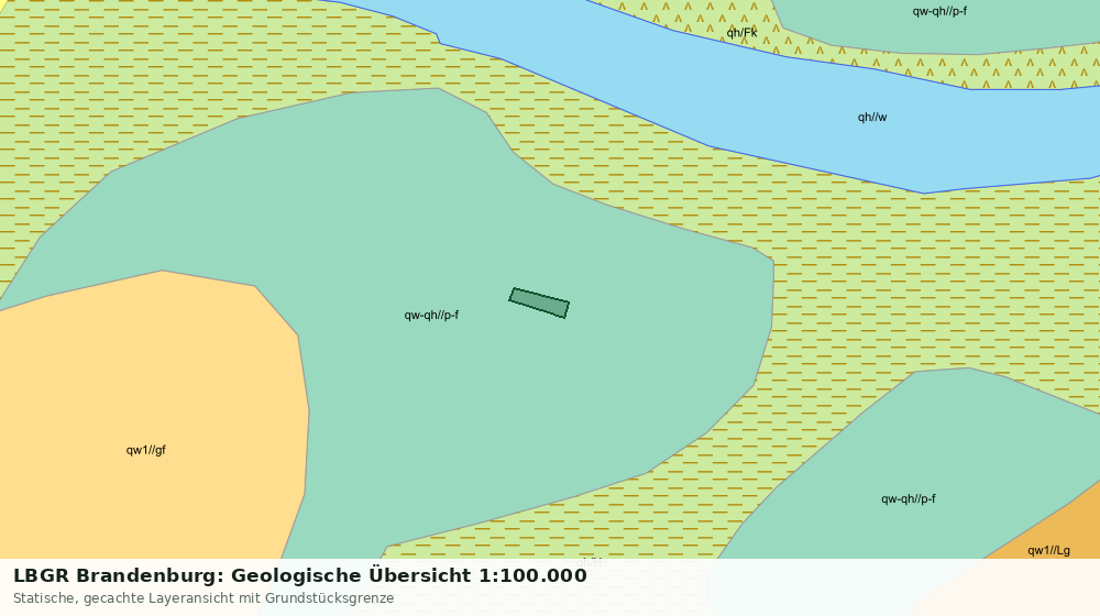Statische Kartenansicht: LBGR Brandenburg: Geologische Übersicht 1:100.000