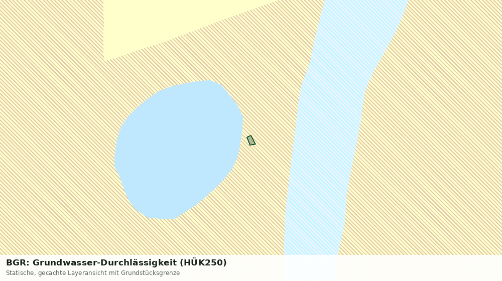 Statische Kartenansicht: BGR: Grundwasser-Durchlässigkeit (HÜK250)