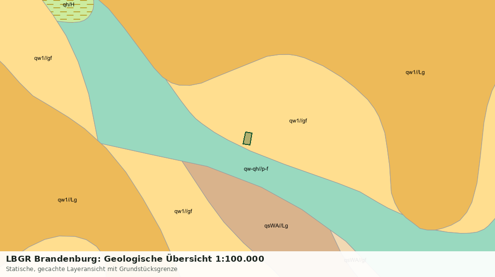 Statische Kartenansicht: LBGR Brandenburg: Geologische Übersicht 1:100.000
