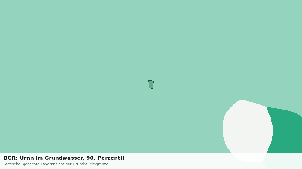 Statische Kartenansicht: BGR: Uran im Grundwasser, 90. Perzentil