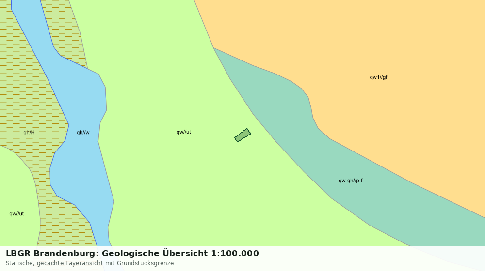 Statische Kartenansicht: LBGR Brandenburg: Geologische Übersicht 1:100.000