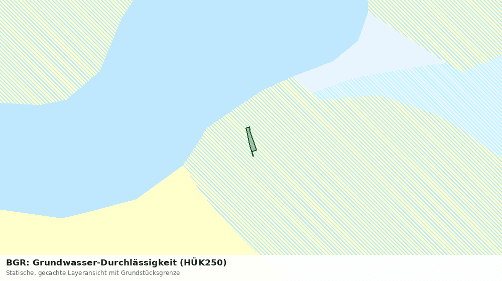 Statische Kartenansicht: BGR: Grundwasser-Durchlässigkeit (HÜK250)