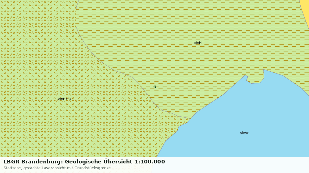 Statische Kartenansicht: LBGR Brandenburg: Geologische Übersicht 1:100.000