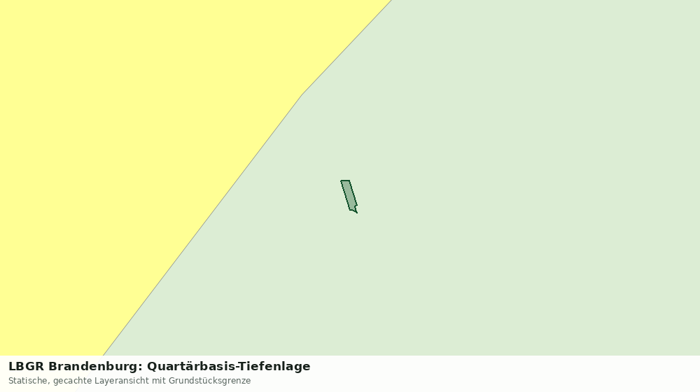 Statische Kartenansicht: LBGR Brandenburg: Quartärbasis-Tiefenlage