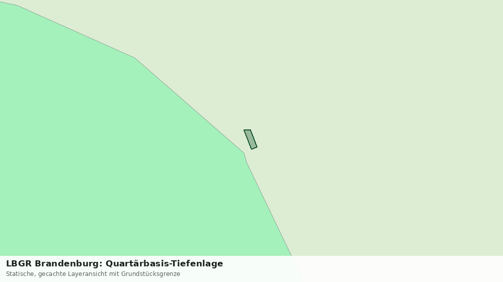 Statische Kartenansicht: LBGR Brandenburg: Quartärbasis-Tiefenlage
