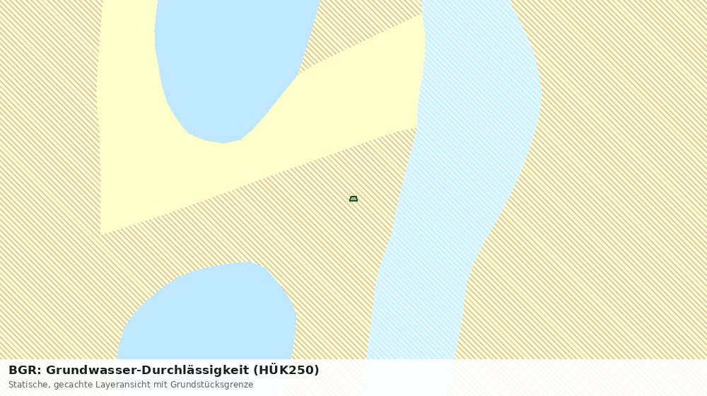 Statische Kartenansicht: BGR: Grundwasser-Durchlässigkeit (HÜK250)