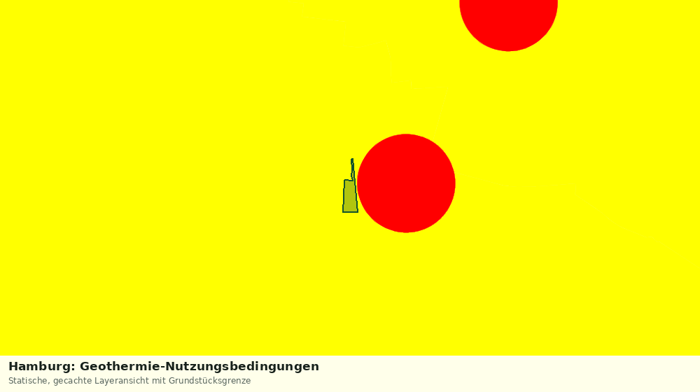 Statische Kartenansicht: Hamburg: Geothermie-Nutzungsbedingungen