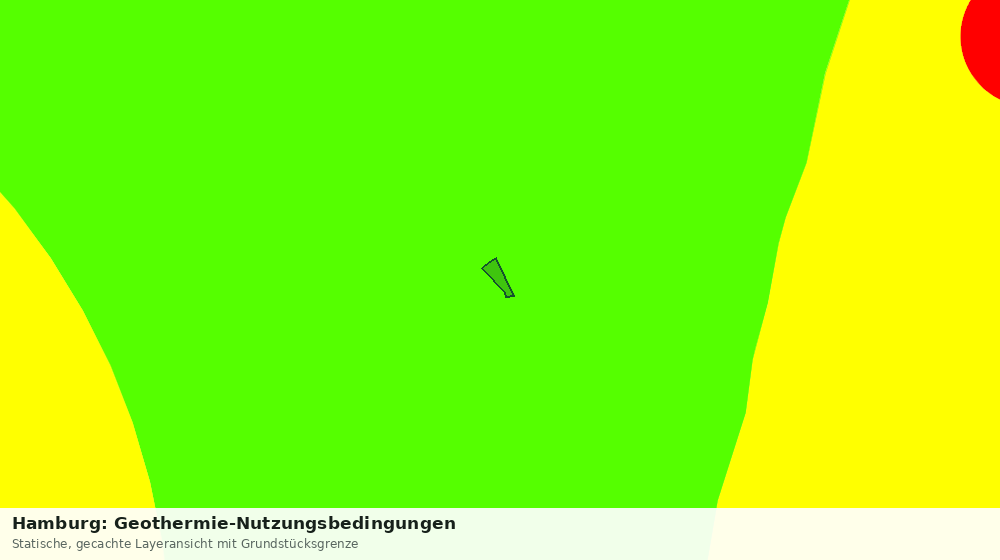 Statische Kartenansicht: Hamburg: Geothermie-Nutzungsbedingungen
