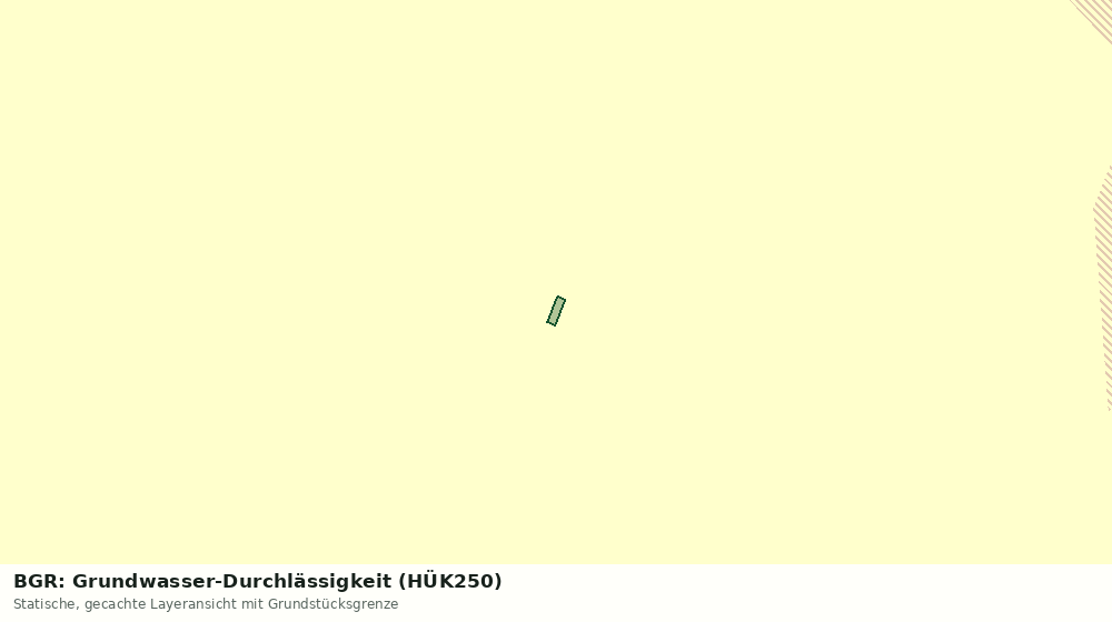 Statische Kartenansicht: BGR: Grundwasser-Durchlässigkeit (HÜK250)