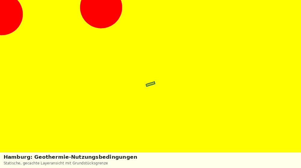 Statische Kartenansicht: Hamburg: Geothermie-Nutzungsbedingungen