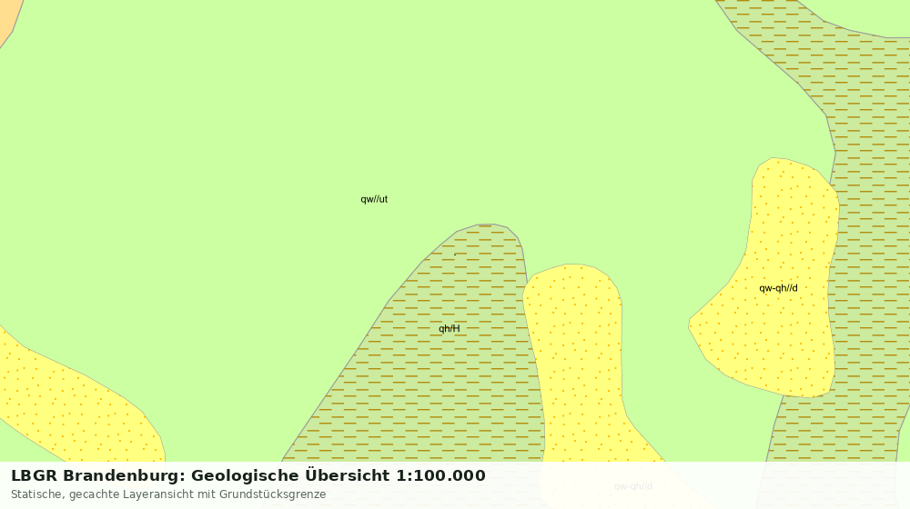 Statische Kartenansicht: LBGR Brandenburg: Geologische Übersicht 1:100.000