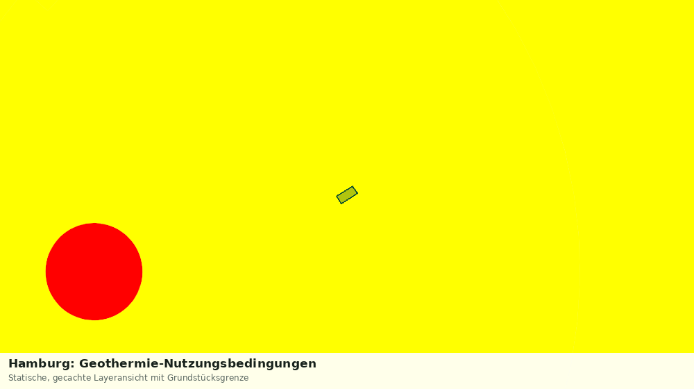 Statische Kartenansicht: Hamburg: Geothermie-Nutzungsbedingungen