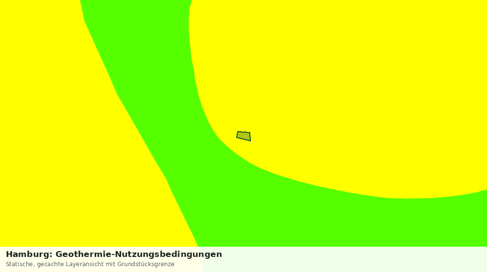 Statische Kartenansicht: Hamburg: Geothermie-Nutzungsbedingungen