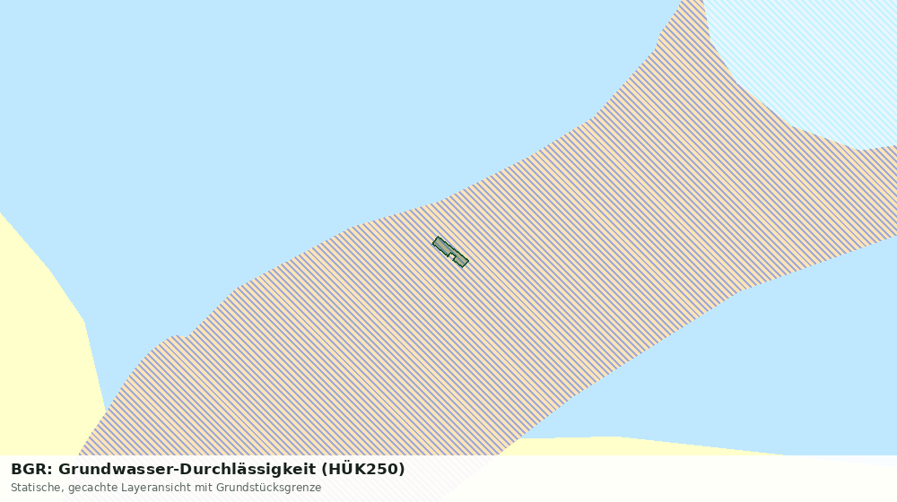 Statische Kartenansicht: BGR: Grundwasser-Durchlässigkeit (HÜK250)