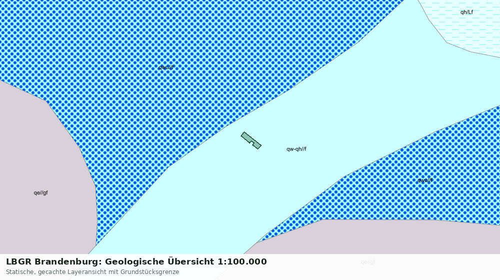 Statische Kartenansicht: LBGR Brandenburg: Geologische Übersicht 1:100.000