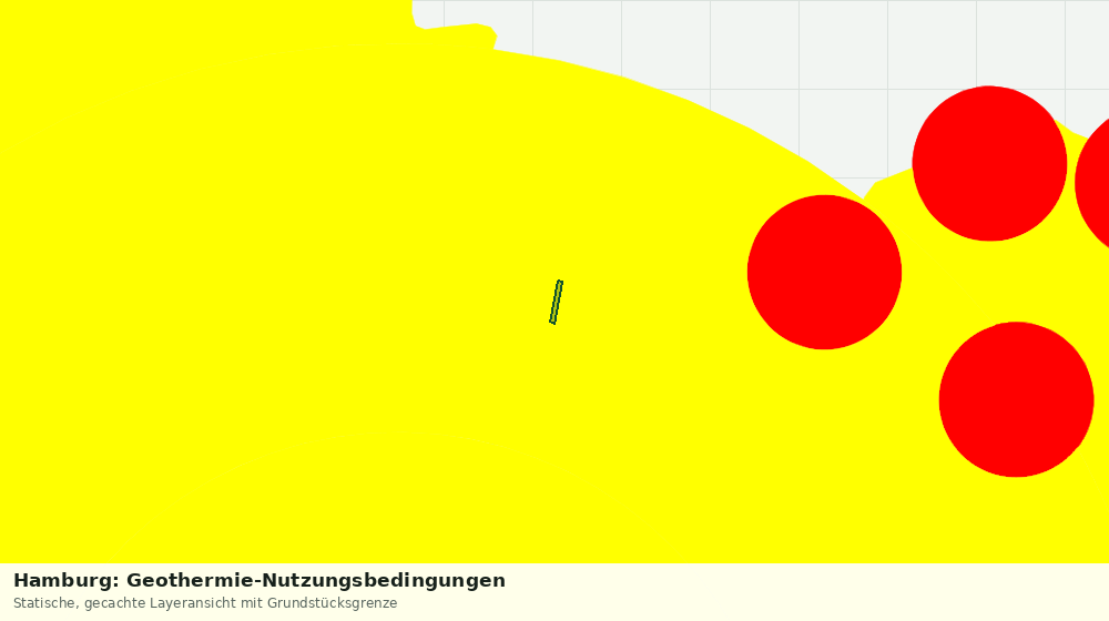Statische Kartenansicht: Hamburg: Geothermie-Nutzungsbedingungen