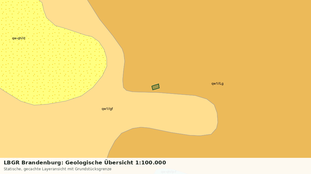 Statische Kartenansicht: LBGR Brandenburg: Geologische Übersicht 1:100.000