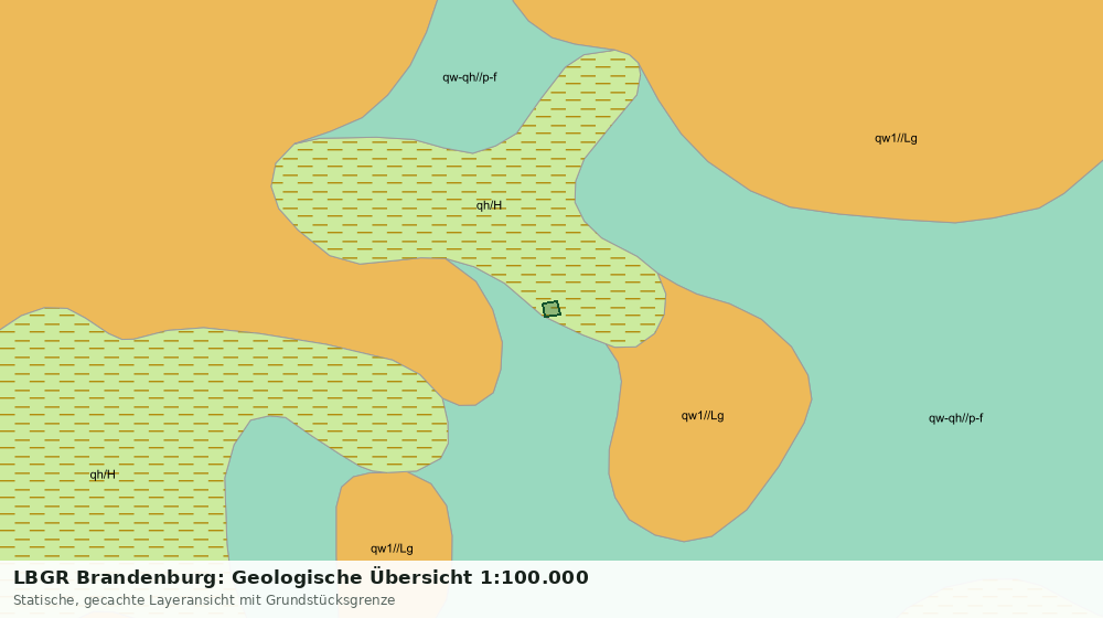 Statische Kartenansicht: LBGR Brandenburg: Geologische Übersicht 1:100.000