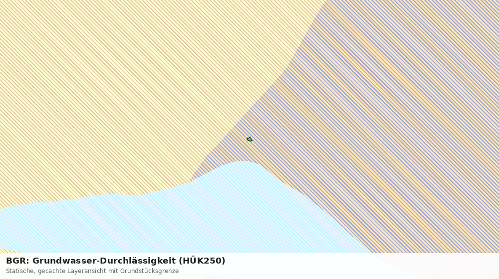 Statische Kartenansicht: BGR: Grundwasser-Durchlässigkeit (HÜK250)