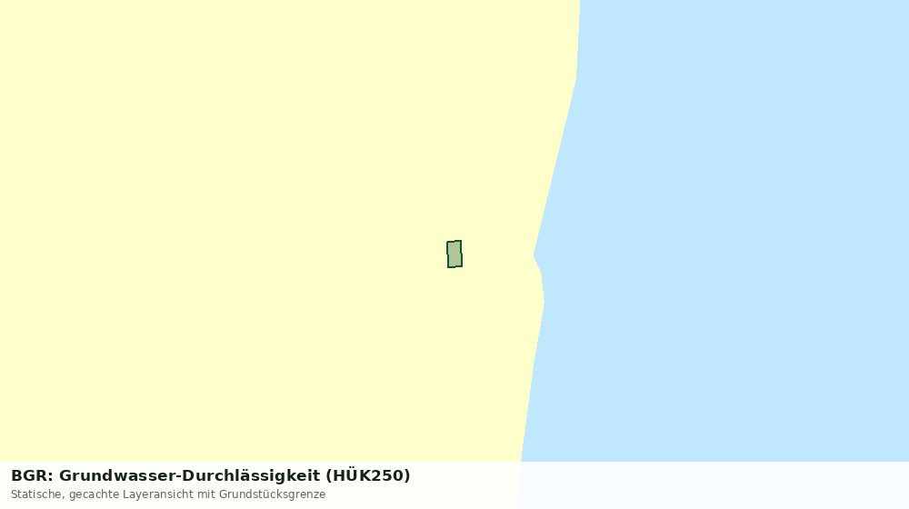 Statische Kartenansicht: BGR: Grundwasser-Durchlässigkeit (HÜK250)