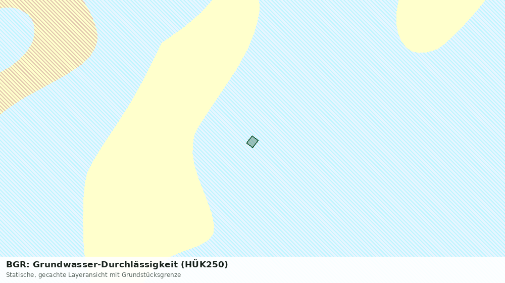 Statische Kartenansicht: BGR: Grundwasser-Durchlässigkeit (HÜK250)