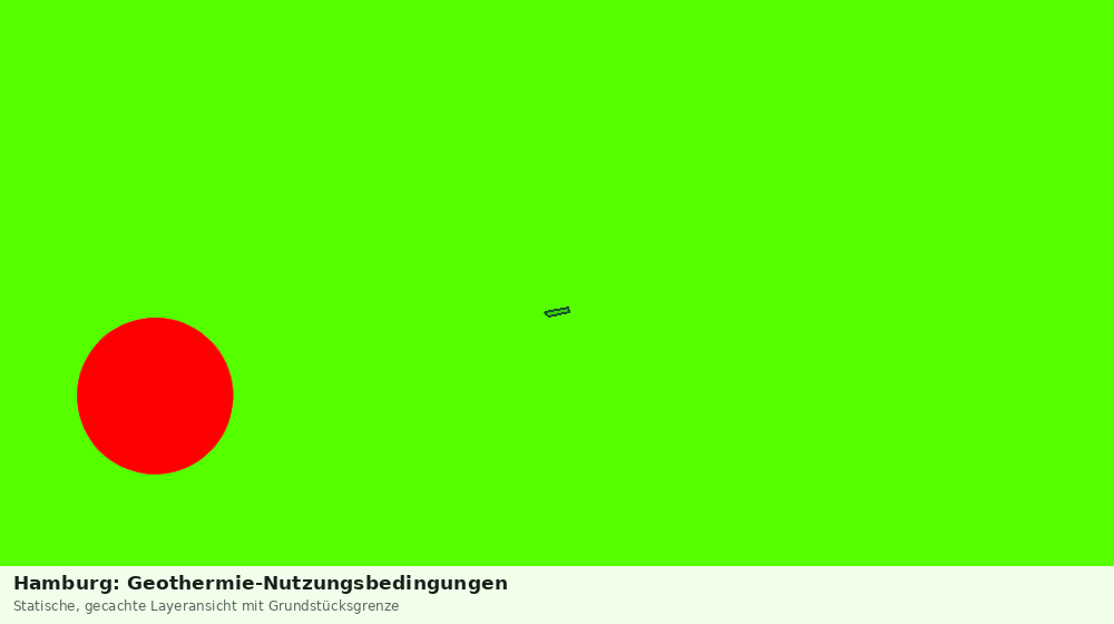 Statische Kartenansicht: Hamburg: Geothermie-Nutzungsbedingungen