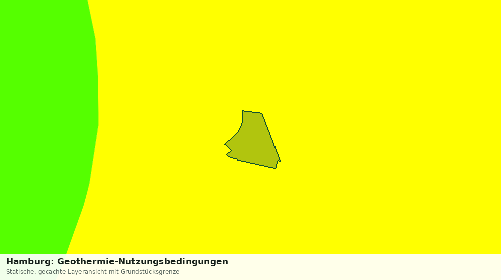 Statische Kartenansicht: Hamburg: Geothermie-Nutzungsbedingungen