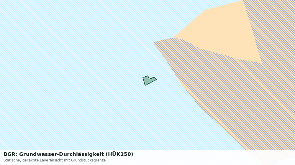 Statische Kartenansicht: BGR: Grundwasser-Durchlässigkeit (HÜK250)
