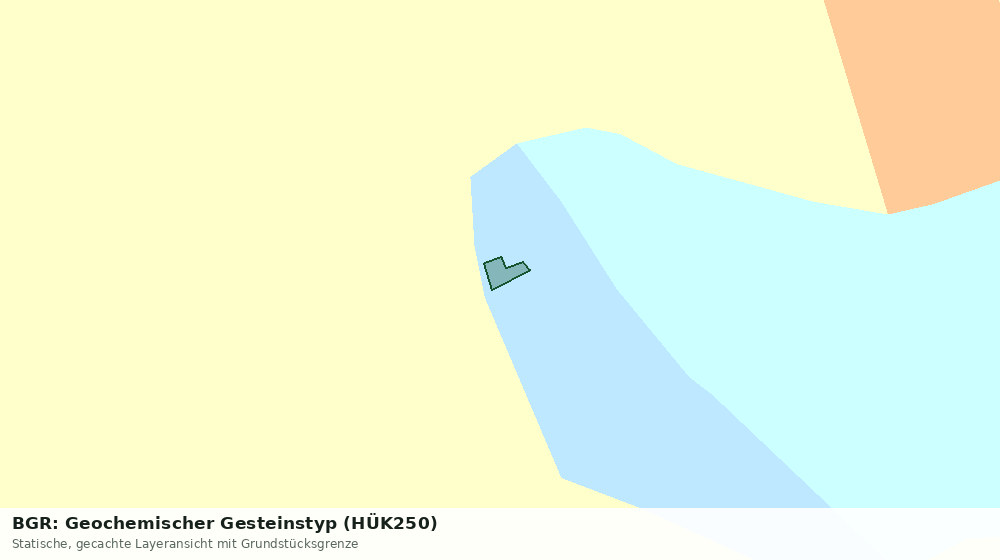 Statische Kartenansicht: BGR: Geochemischer Gesteinstyp (HÜK250)