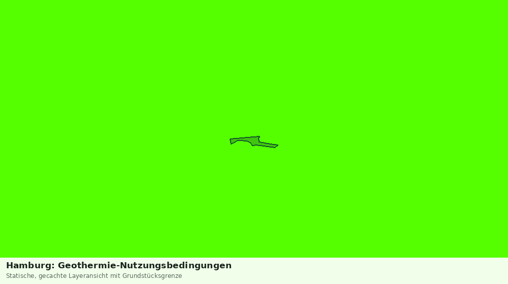 Statische Kartenansicht: Hamburg: Geothermie-Nutzungsbedingungen