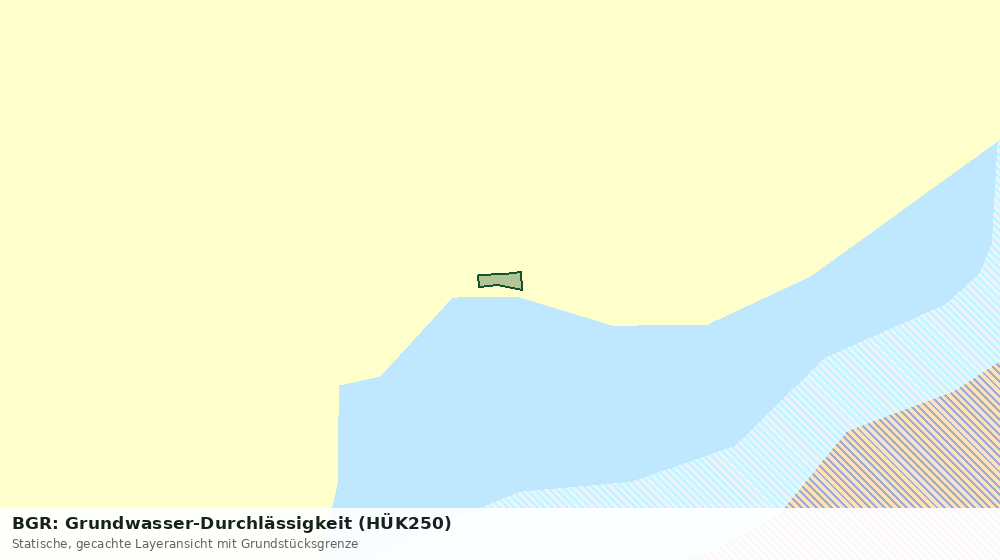 Statische Kartenansicht: BGR: Grundwasser-Durchlässigkeit (HÜK250)