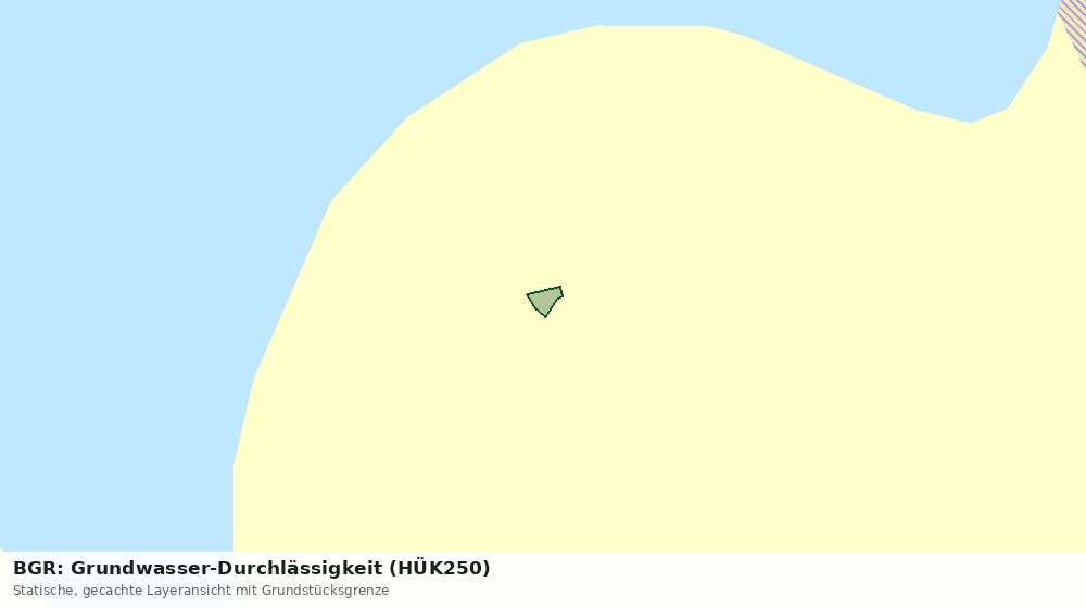 Statische Kartenansicht: BGR: Grundwasser-Durchlässigkeit (HÜK250)