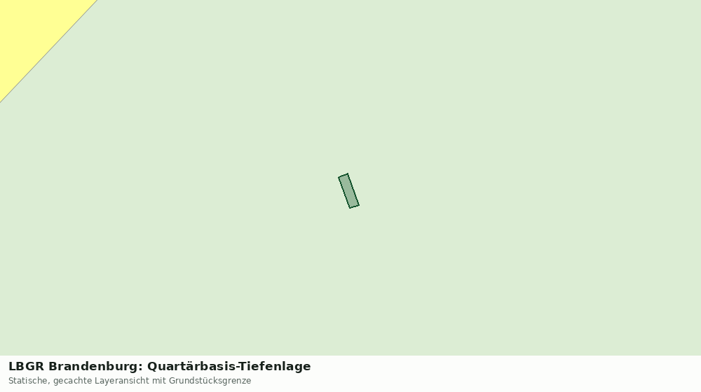 Statische Kartenansicht: LBGR Brandenburg: Quartärbasis-Tiefenlage