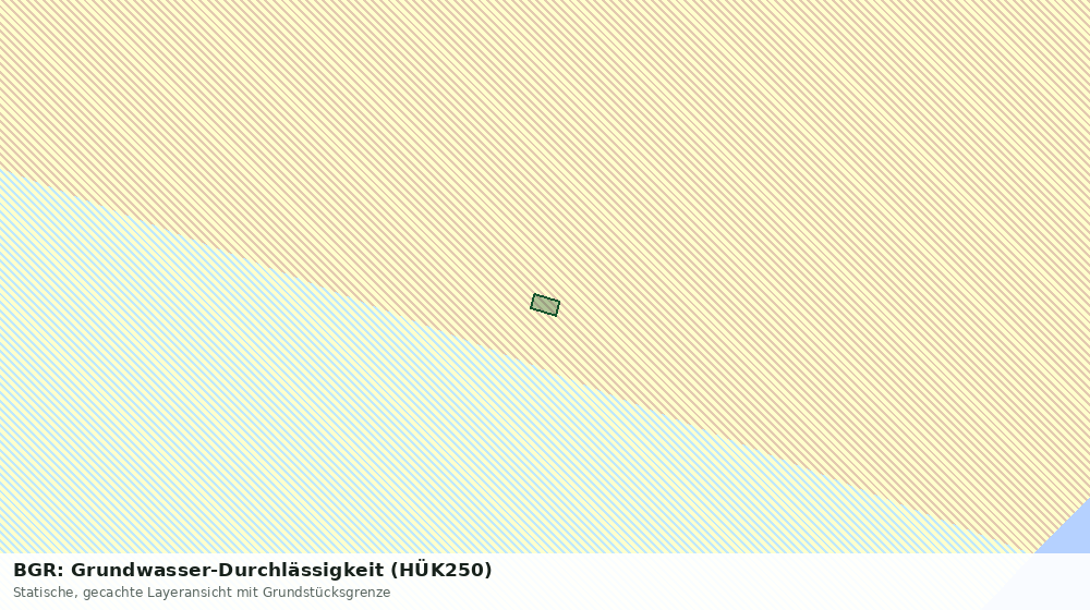 Statische Kartenansicht: BGR: Grundwasser-Durchlässigkeit (HÜK250)
