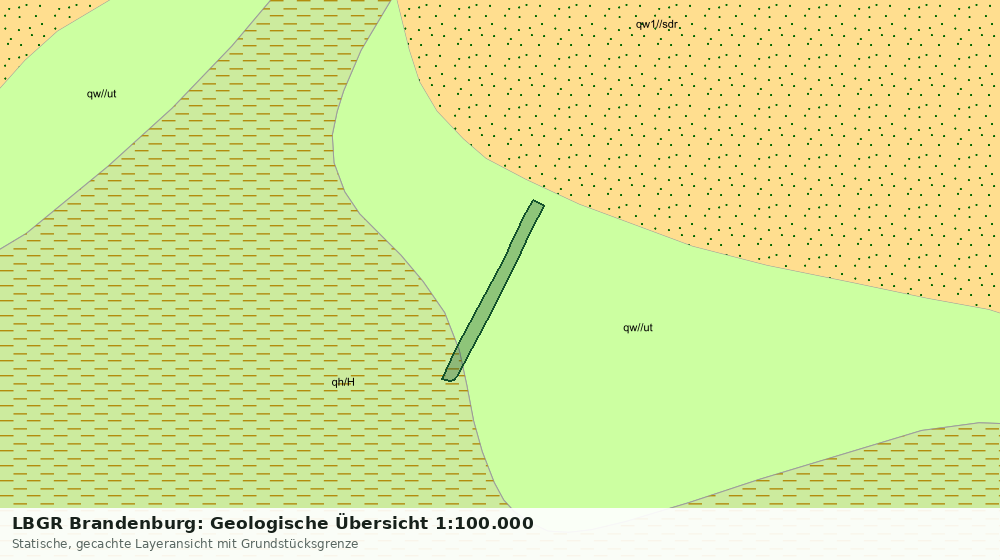 Statische Kartenansicht: LBGR Brandenburg: Geologische Übersicht 1:100.000